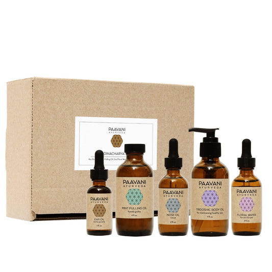 Paavani Ayurveda Dinacharya Ritual Kit, Ayurvedic Daily Self-Care