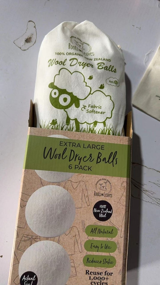 Roots and Leaves Organic New Zealand Wool Dryer Balls