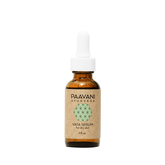 Paavani Ayurveda Vata Serum, Ayurvedic Face Oil for Dry, Delicate Skin