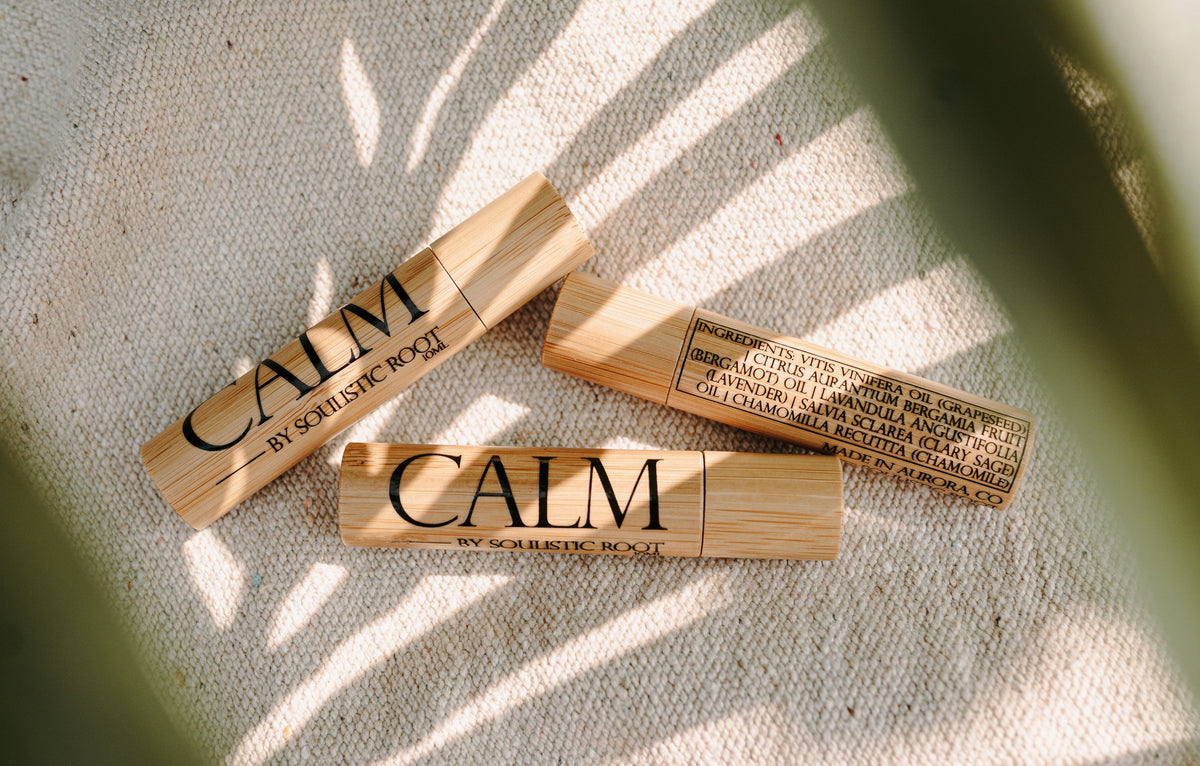 Soulistic Root Calm Essential Oil Bamboo Roller