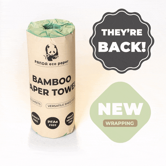 Rustic Strength Panda Eco Paper Bamboo Paper Towels
