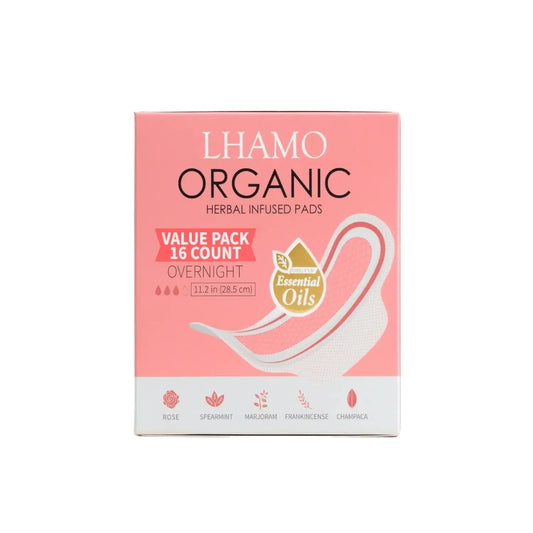 Lhamo Pad Pure Care Organic Herbal-Infused Overnight Pads