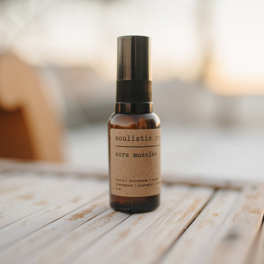 Soulistic Root Sore Muscles Blend with Arnica & Cooling Essential Oils