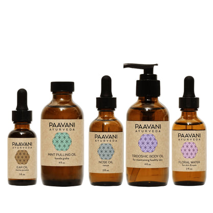 Paavani Ayurveda Dinacharya Ritual Kit, Ayurvedic Daily Self-Care