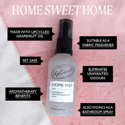 UpCircle Home Mist with Lemongrass & Grapefruit