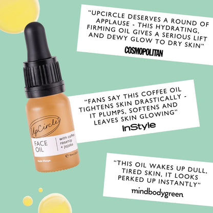 UpCircle Organic Face Oil with Coffee Extract, Travel Size