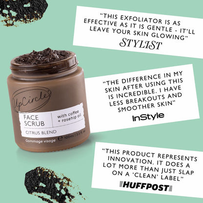 UpCircle Face Scrub with Coffee & Rosehip Oil