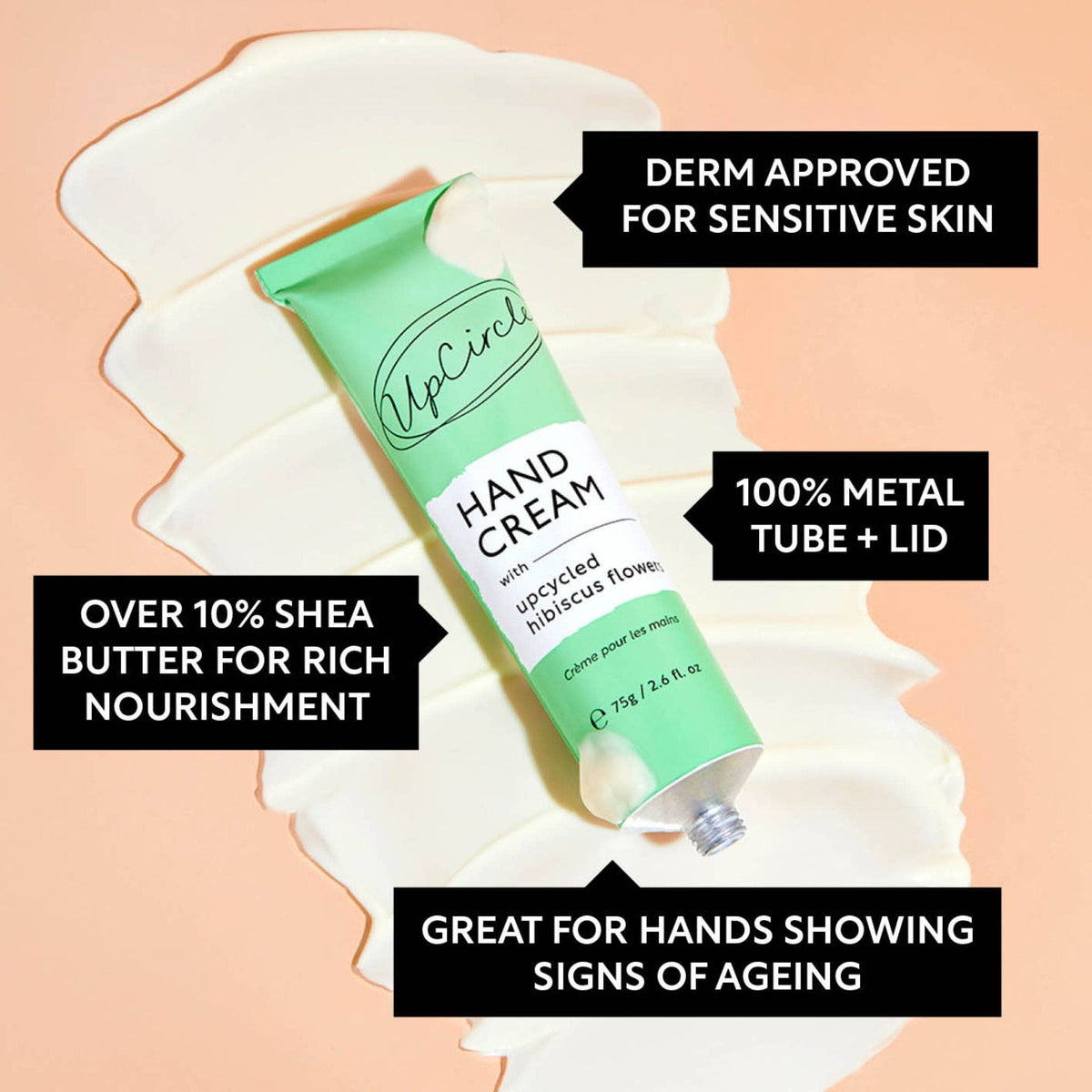 UpCircle Hand Cream with Hibiscus Flowers