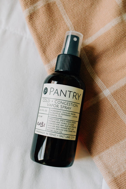 Pantry Products Cold & Congestion Vapor Spray for Shower Steam