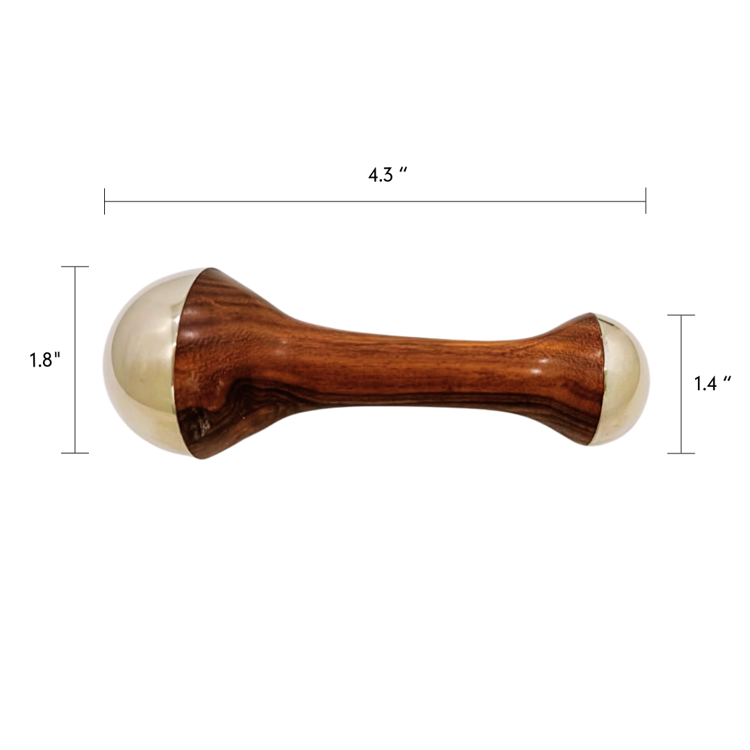 Paavani Ayurveda Dual-Dome Kansa Wand, Ayurvedic Massage Tool
