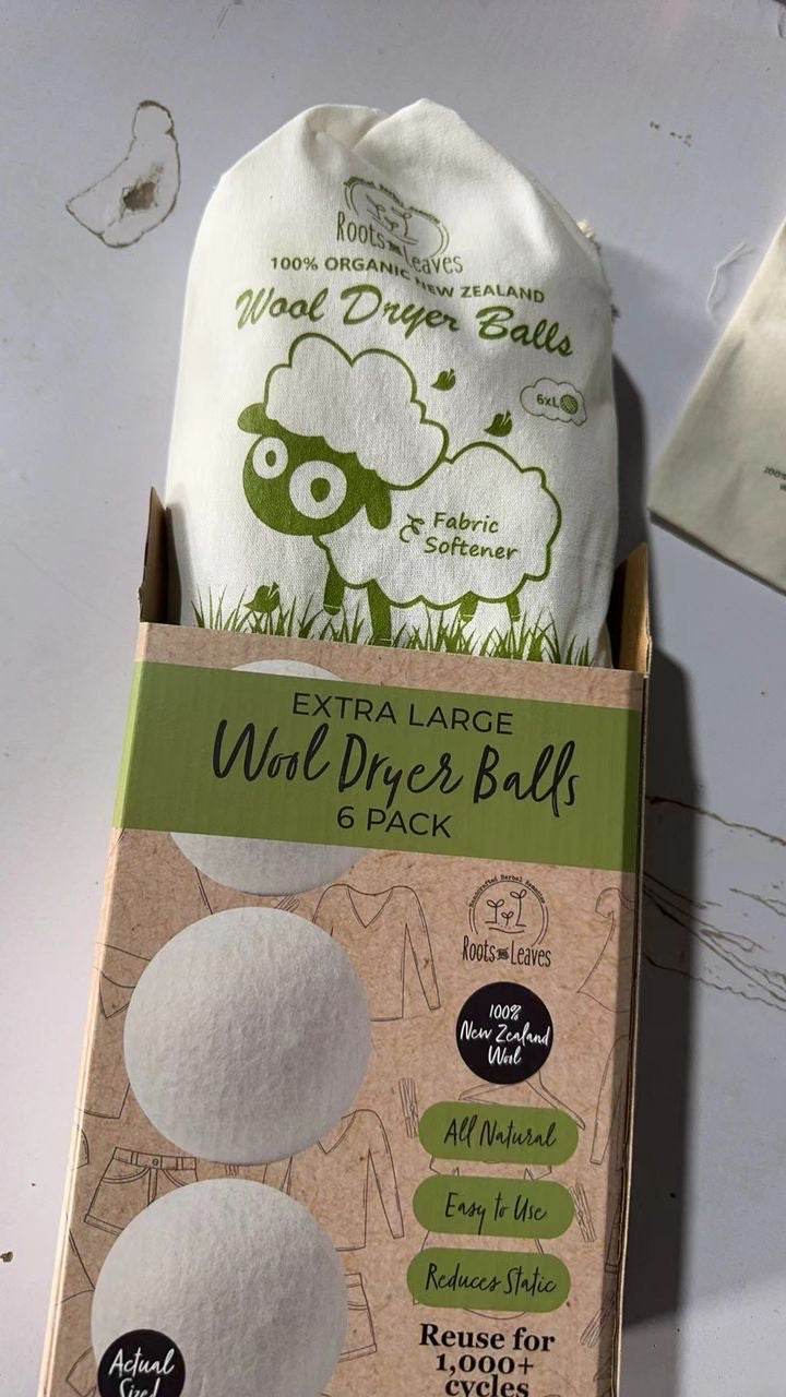 Roots and Leaves Organic New Zealand Wool Dryer Balls
