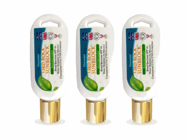 3rd Rock Essentials Sunblock Sunscreen Lotion, Unscented, Zinc Oxide SPF 35, 1.7 oz