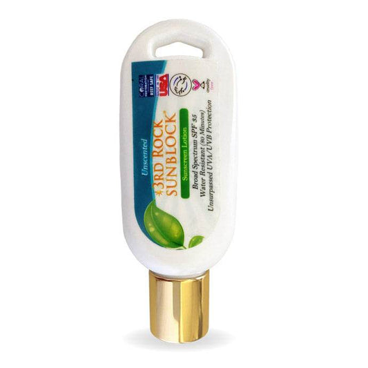 3rd Rock Essentials Sunblock Sunscreen Lotion, Unscented, Zinc Oxide SPF 35, 1.7 oz