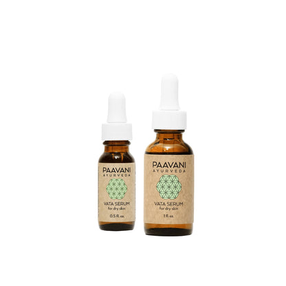 Paavani Ayurveda Vata Serum, Ayurvedic Face Oil for Dry, Delicate Skin