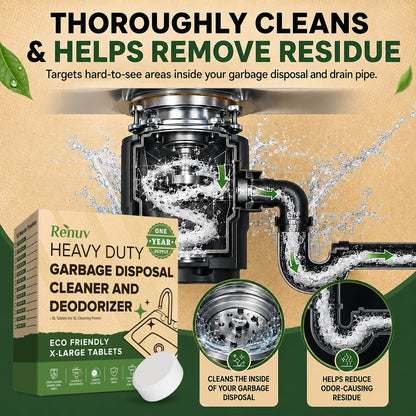 Renuv Garbage Disposal Cleaner & Deodorizer Tablets