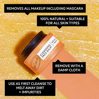 UpCircle Cleansing Face Balm with Oat Oil & Vitamin E, Travel Size