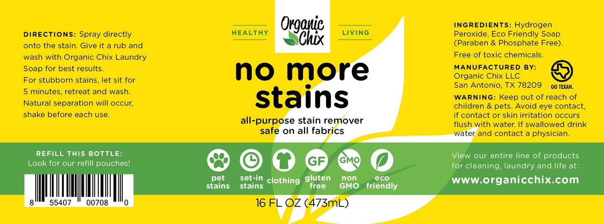 Organic Chix Natural Non-Toxic Stain Remover