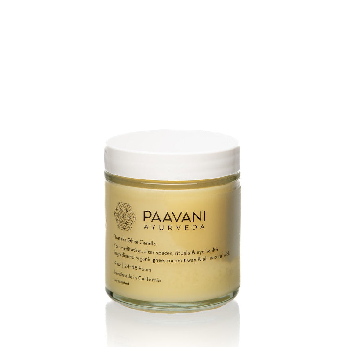 Paavani Ayurveda Trataka Ghee Candle, Ayurvedic Meditation Candle