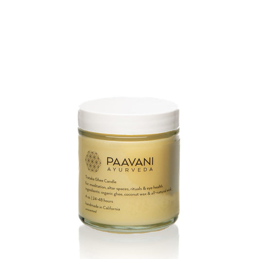 Paavani Ayurveda Trataka Ghee Candle, Ayurvedic Meditation Candle