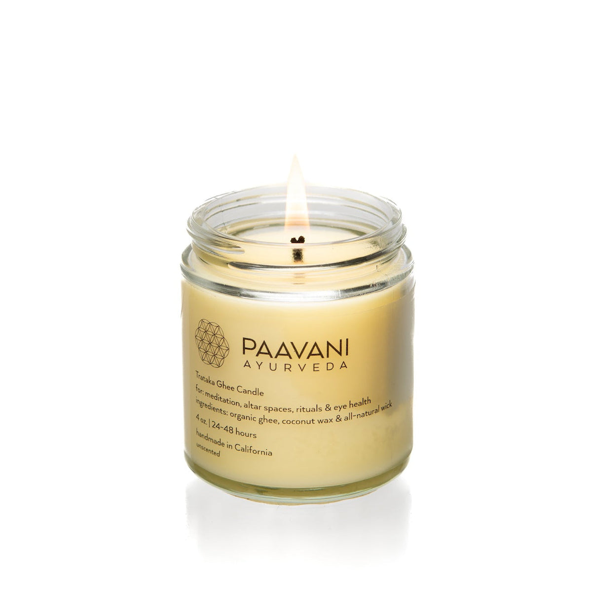 Paavani Ayurveda Trataka Ghee Candle, Ayurvedic Meditation Candle