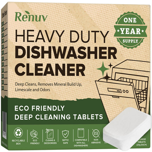 Renuv Dishwasher Cleaner and Deodorizer Tablets
