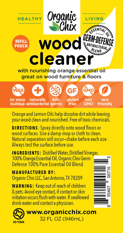 Organic Chix Natural Non-Toxic Wood Cleaner