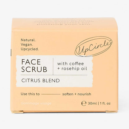 UpCircle Natural Face Scrub, Citrus Blend, Travel Size