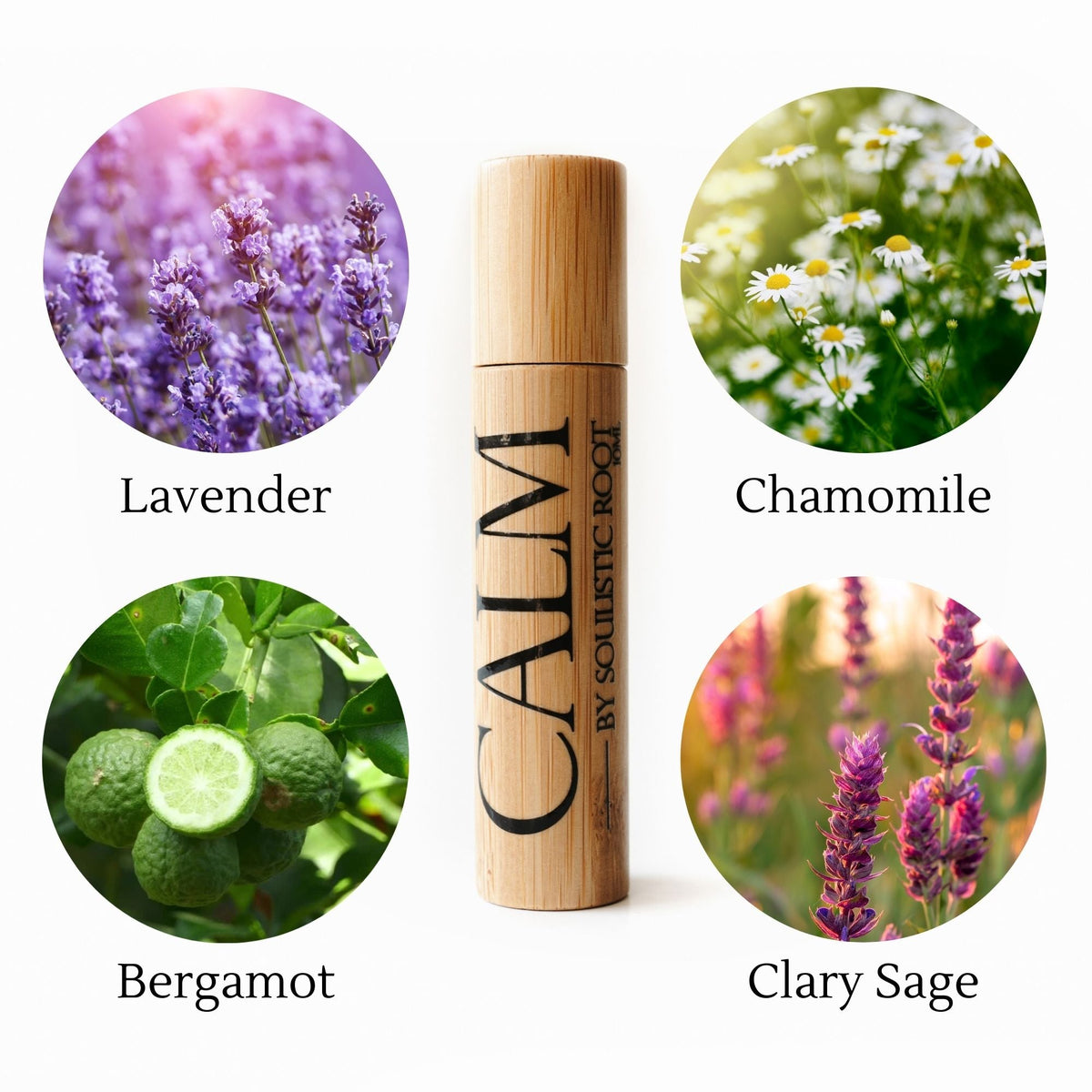 Soulistic Root Calm Essential Oil Bamboo Roller