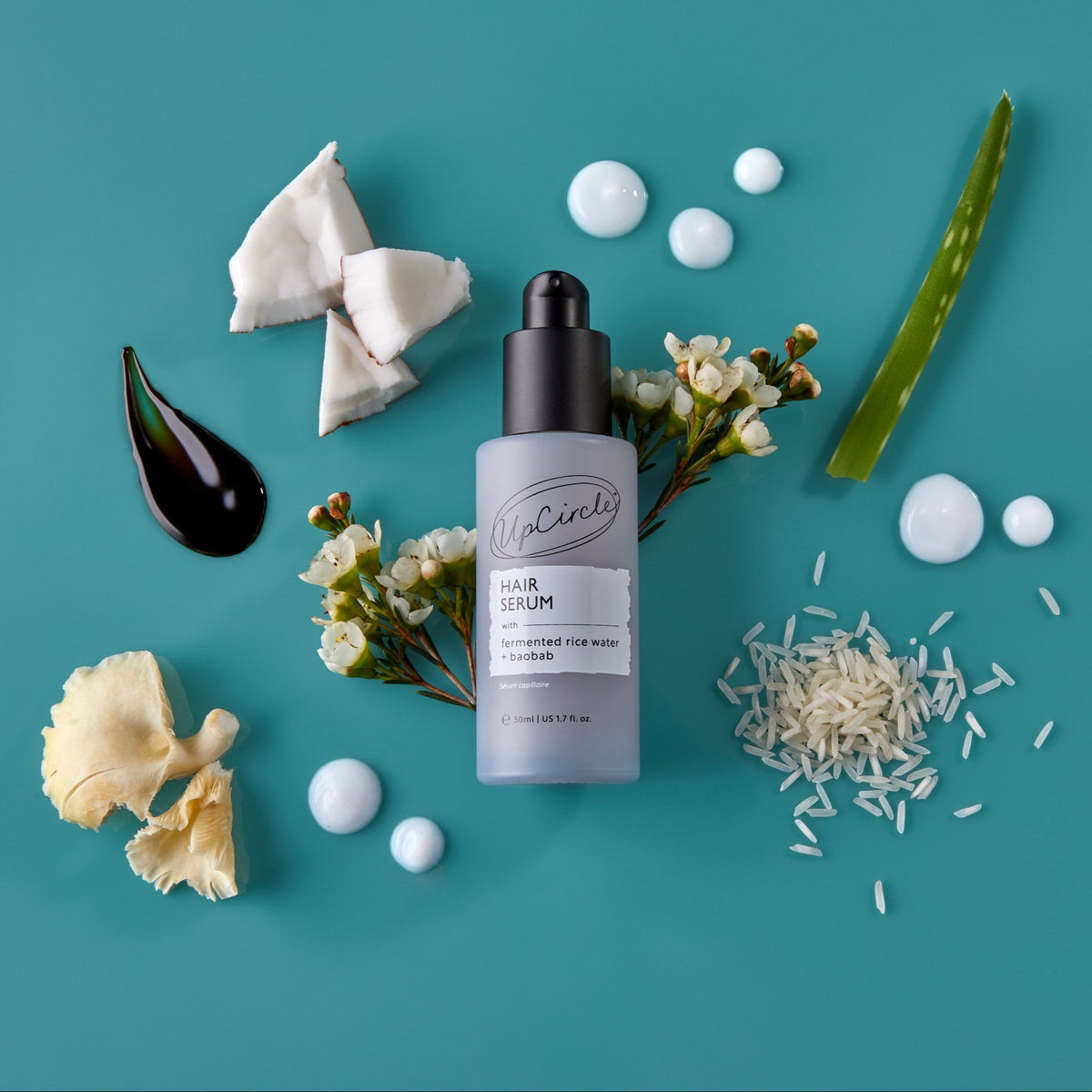 UpCircle Hair Serum with Fermented Rice Water & Baobab