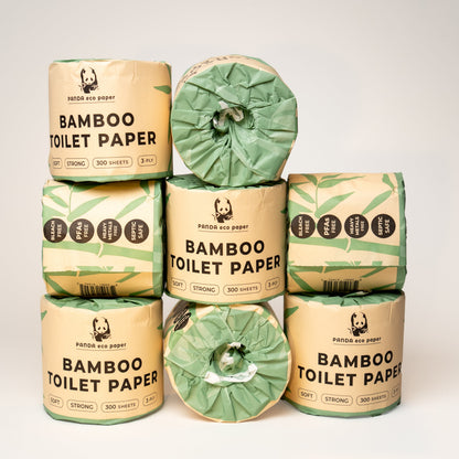 Rustic Strength Panda Eco Paper Bamboo Toilet Paper