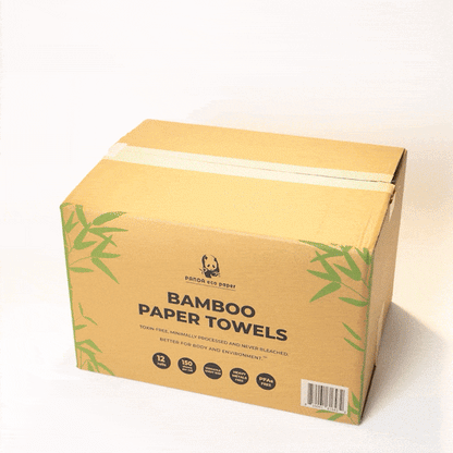 Rustic Strength Panda Eco Paper Bamboo Paper Towels