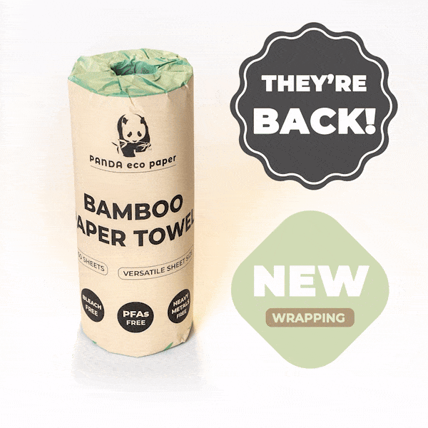 Rustic Strength Panda Eco Paper Bamboo Paper Towels