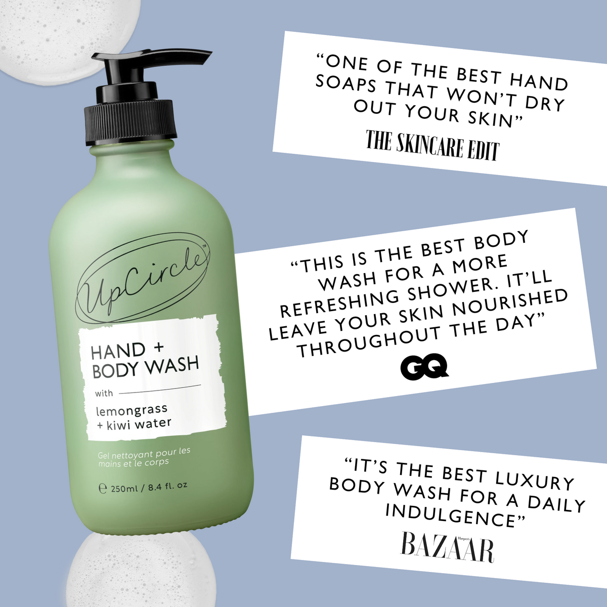 UpCircle Natural Hand & Body Wash with Lemongrass