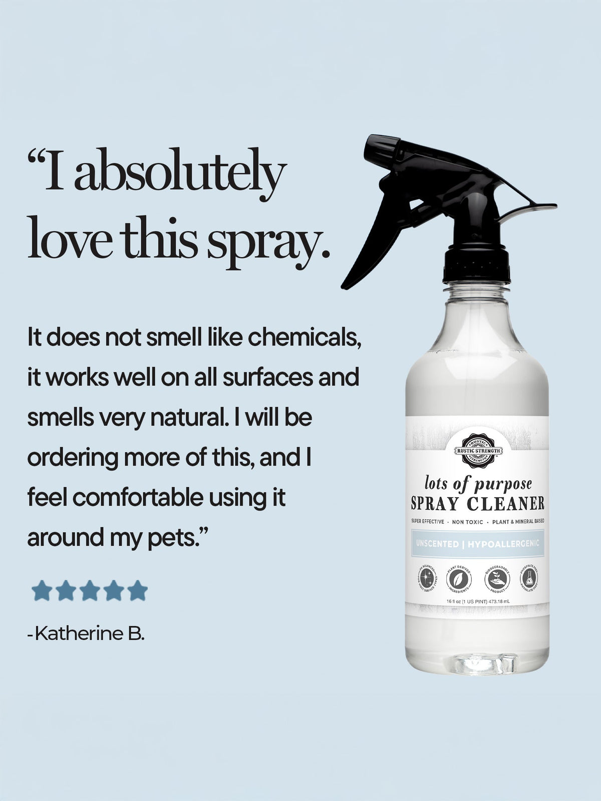 Rustic Strength Lots of Purpose Spray Cleaner