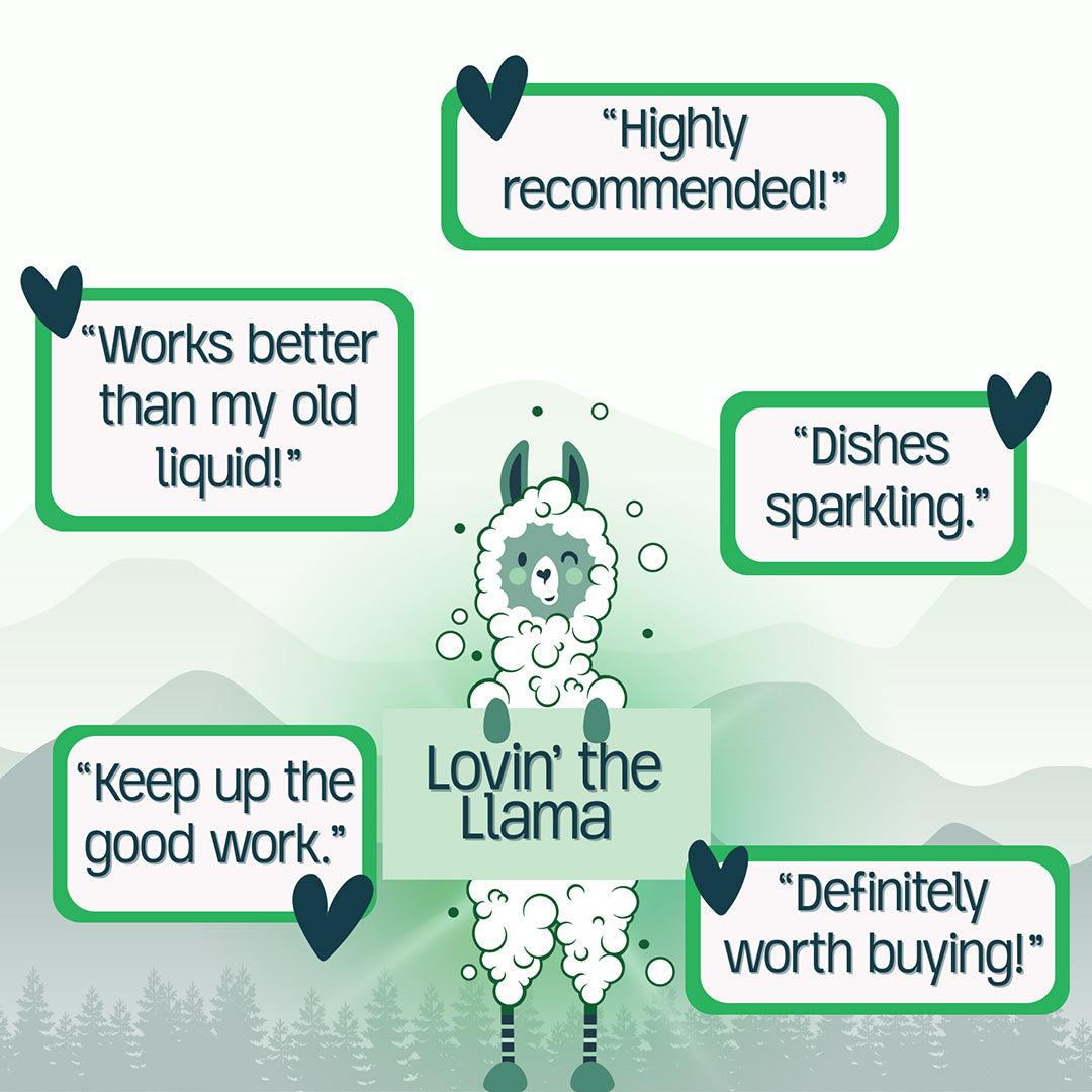 Green Llama EWG Verified & PVA-Free Dishwasher Tabs