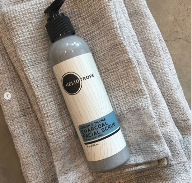Heliotrope SF Lemon & Thyme Charcoal Face Scrub