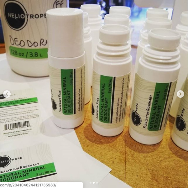 Heliotrope SF Natural Mineral Deodorant