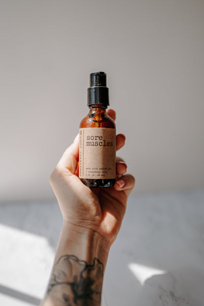 Soulistic Root Sore Muscles Blend with Arnica & Cooling Essential Oils