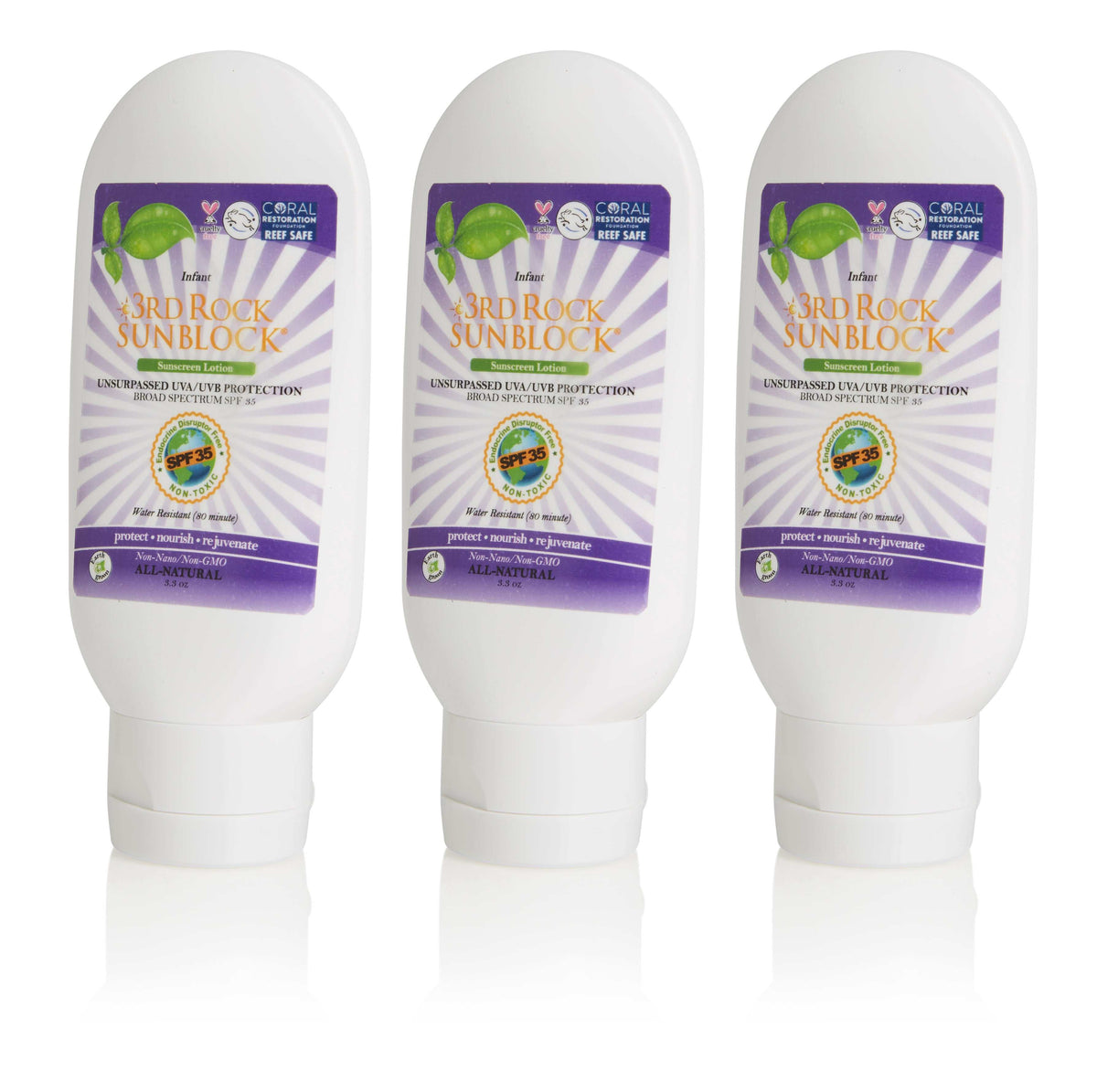 3rd Rock Essentials Sunblock for Infants, All Natural Infant Sunscreen, Zinc Oxide SPF 35