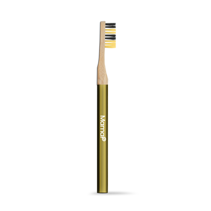 MamaP Revolve Manual Toothbrush with Replaceable Head, Save the Bees