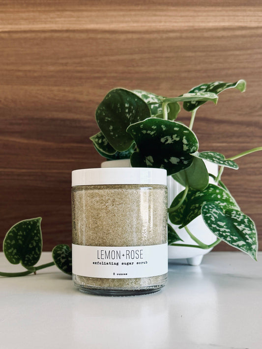 Exfoliating Sugar Scrub - Lemon + Rose