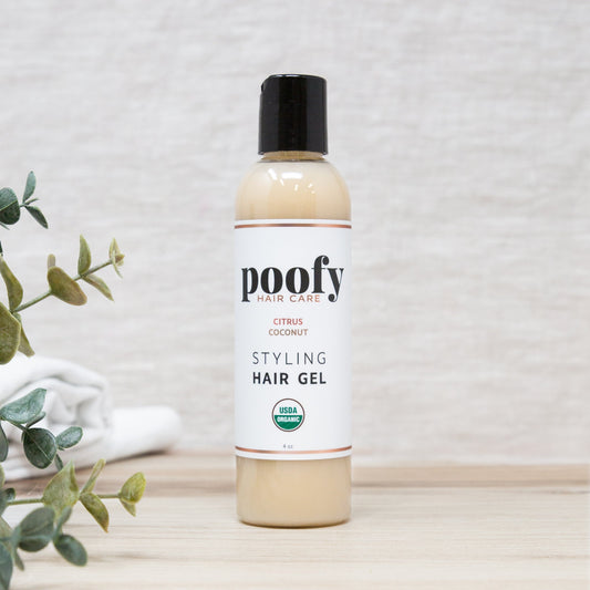 Poofy Organics Citrus Coconut Styling Hair Gel, Organic