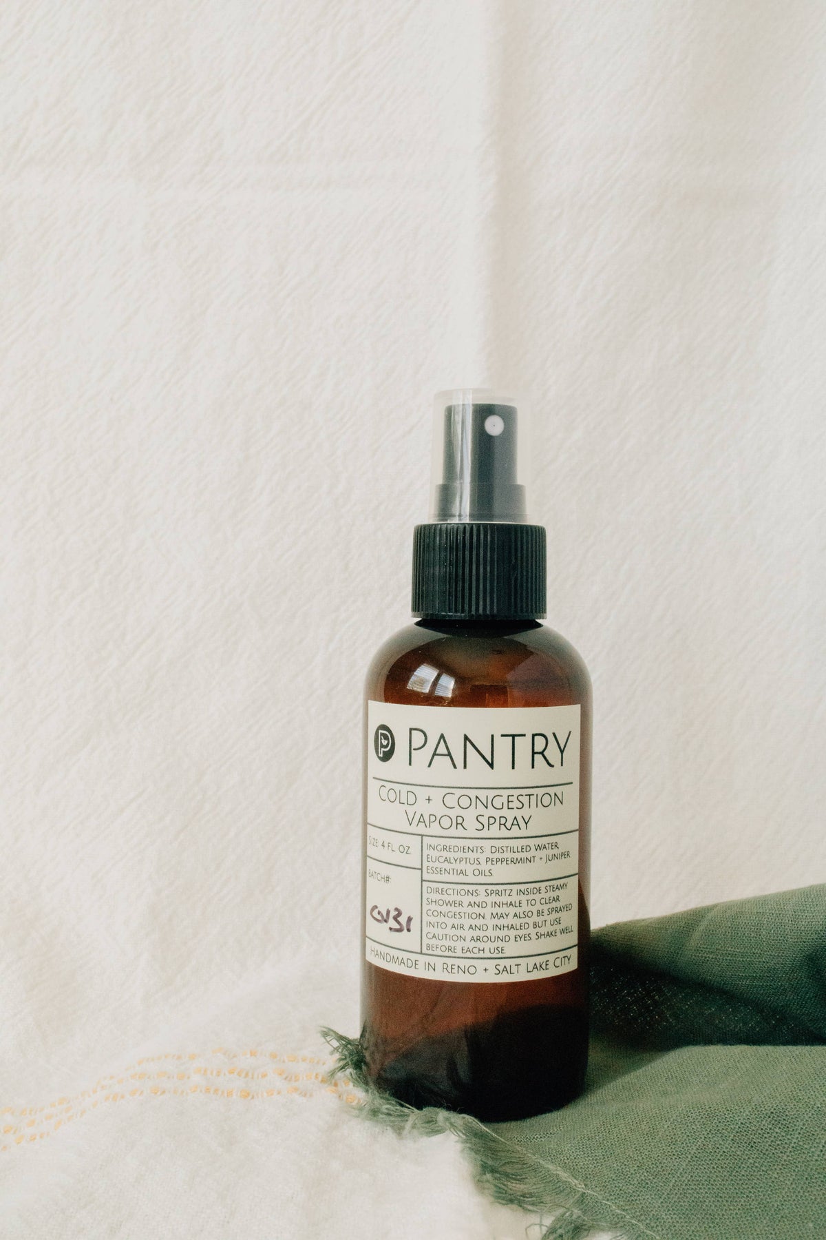 Pantry Products Cold & Congestion Vapor Spray for Shower Steam