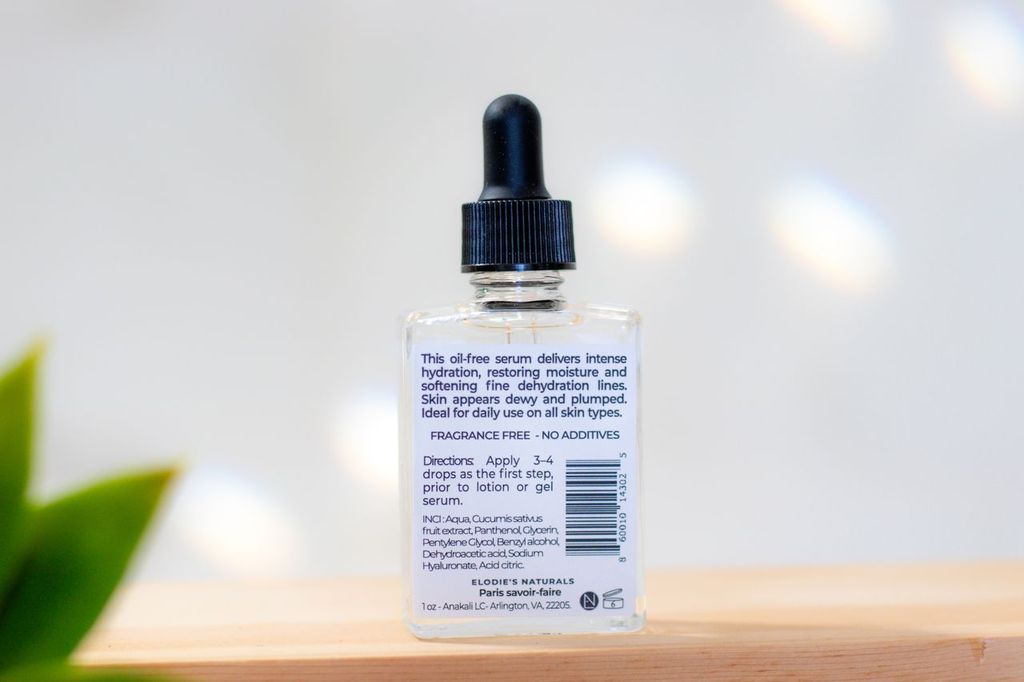 Elodies Naturals Hyaluronic Acid Cucumber Serum