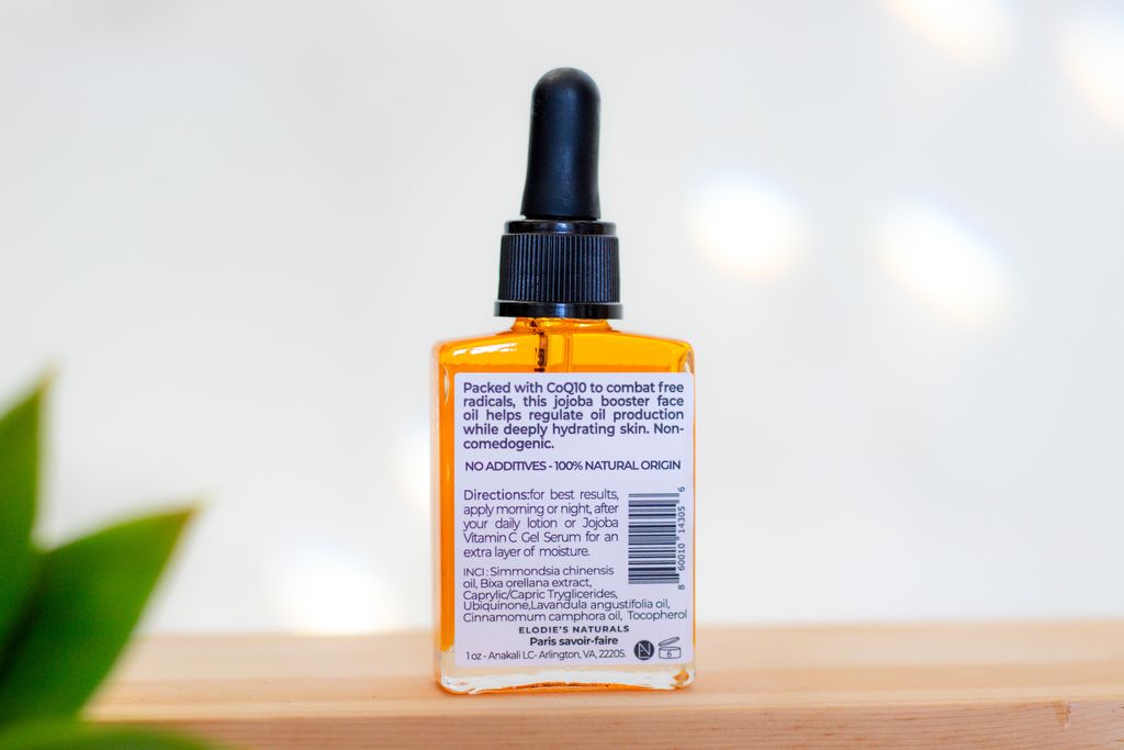 Elodies Naturals Jojoba CoQ10 Booster Face Oil Serum