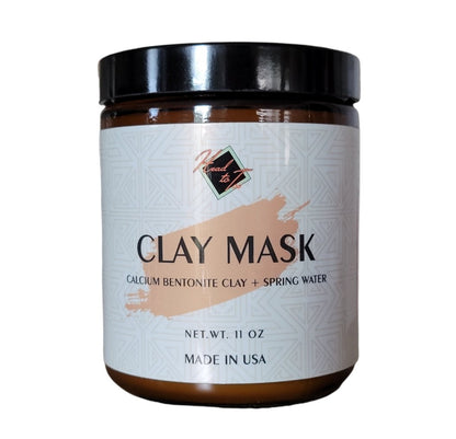 Head To Toe Products Pure Calcium Bentonite Clay Mask, Spring Water Activated