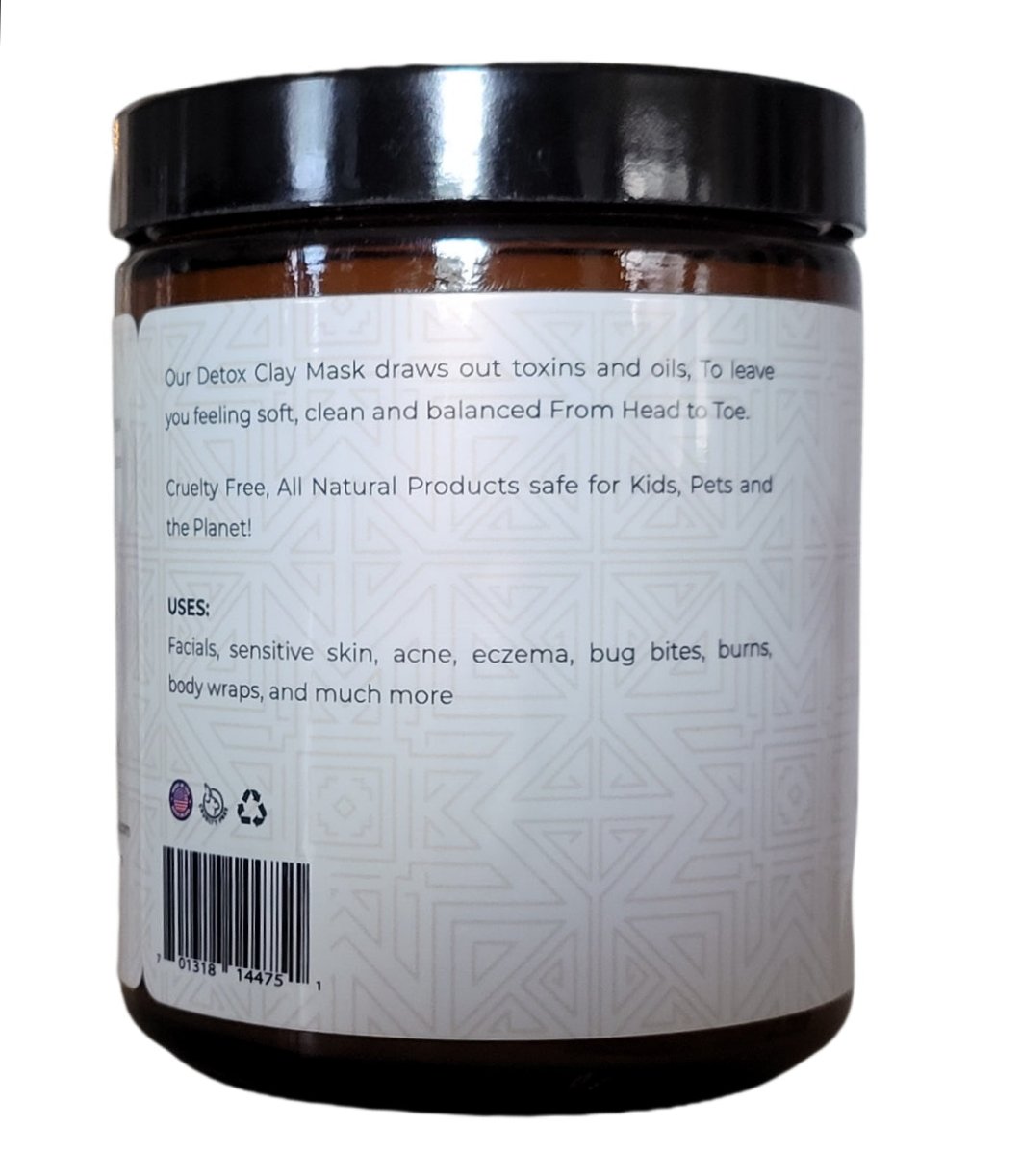 Head To Toe Products Pure Calcium Bentonite Clay Mask, Spring Water Activated