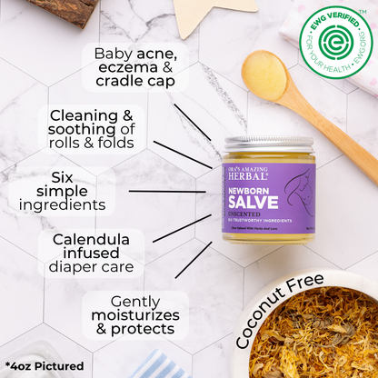 Ora's Amazing Herbal Newborn Salve, Calendula Ointment for Babies