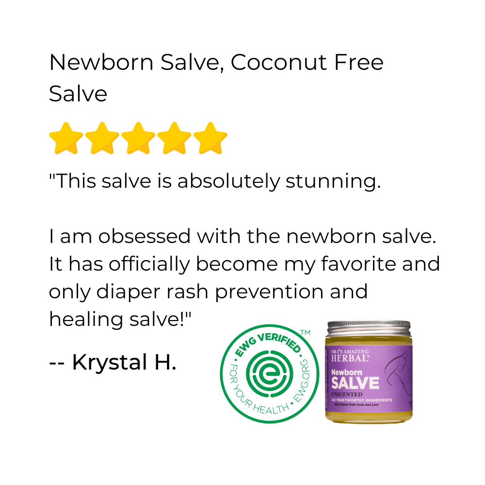 Ora's Amazing Herbal Newborn Salve, Calendula Ointment for Babies