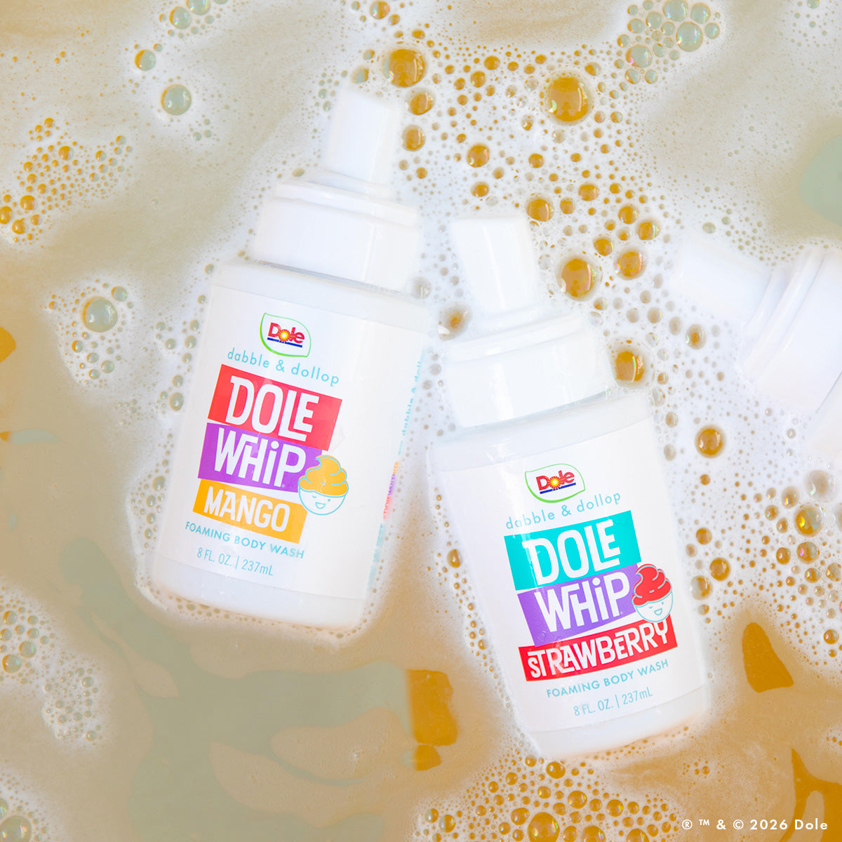 Dabble & Dollop Dole Whip Strawberry Foaming Body Wash